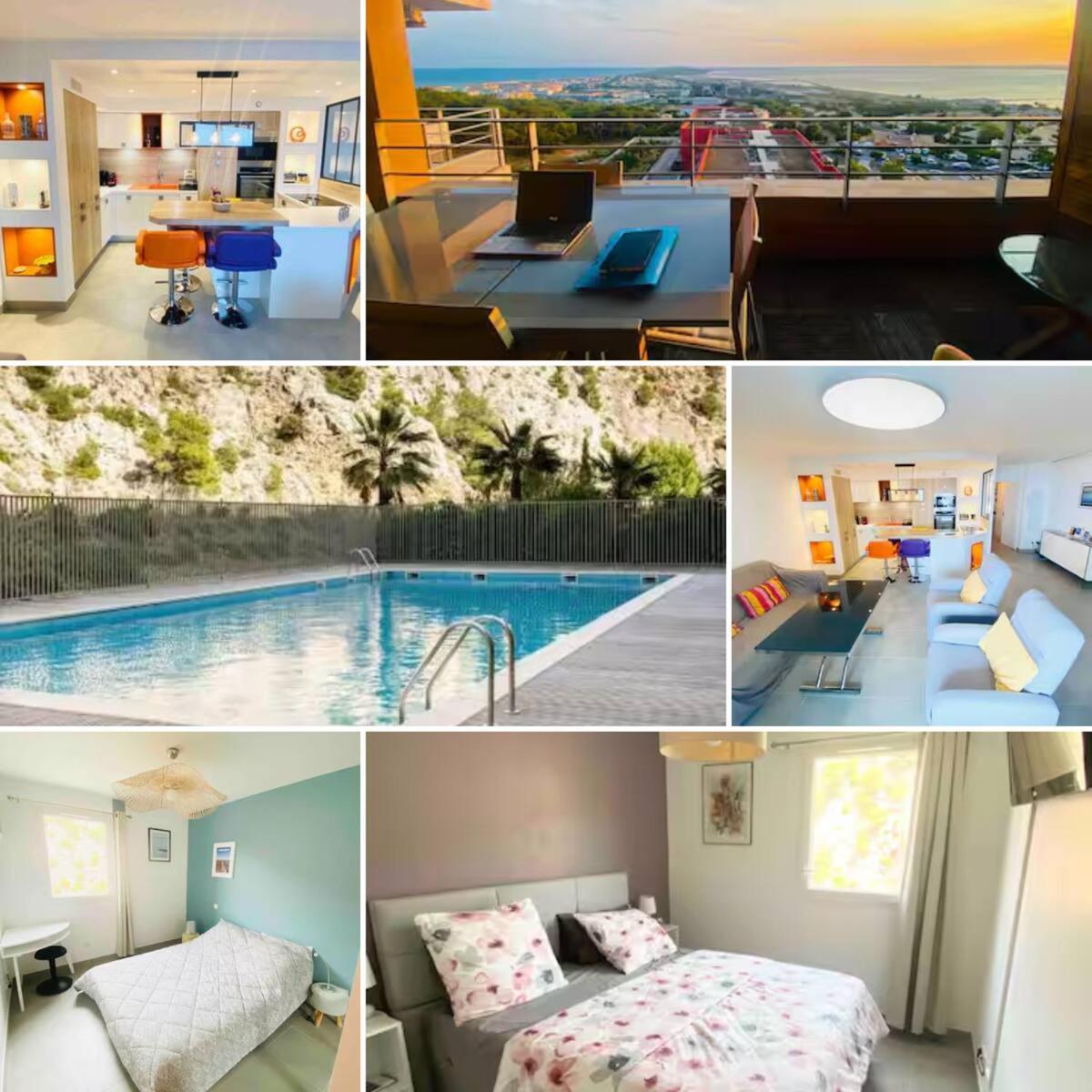 شقة Luxueux T3 Piscine Et Vue Somptueuse سُت المظهر الخارجي الصورة